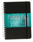 Pukka Pad Spirálos Jegyzettömb Pukka Pad A5 Soft Cover Fekete (6875-SCN/SQ)