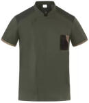 Giblor's GIBLORS Nathan Militari zöd pamut-elasztán szakácskabát (25P08G425)