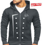 Chefs Szakácskabát mintás kapucnis, cipzáras felső - FEKETE (JH050) - chefs - 11 980 Ft