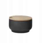  Stelton Theo Cukortartó fedéllel, fekete (x-637)