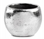 Polnix Ezüst Színű Gömb Alakú Kerámia Kaspó (5905925118173)