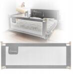 Primabobo Védőkorlát Classic 140cm gyerek ágyhoz Magas Szürke (BCL01_SZ)