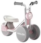  Gyerek tricikli, Alista Home, Egyensúlygyakorló, 1-6 éves korig, LED világítás, Pedálok nélkül, Műanyag, 7, 8 cm kerekek, Teherbírás 50 kg, 43 x 58 x 35 cm, Rózsaszín