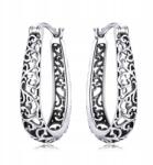 M. Jopek Ezüst Fülbevaló 925 Ezüst Klasszikus Áttört Mintás Gyönyörű M. Jopek