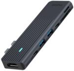 Rapoo 199287 UCM-2003 7in1 USB-C Multiport Adapter Grey, Portbővítő