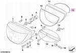BMW OE Bmw K 1200 fényszóró ház rögzítő klipsz 63127671624