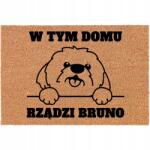 TabPrint Elegáns bejárati Lábtörlő 60x40cm Kókuszrost Személyre Szabott Kutyusod Nevével Minták (Kokosowa Wycieraczka Frontowa Personalizowana)