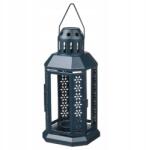 IKEA Zseblámpa Gyertyatartó teamécses magasság 22 cm Sötétkék Ikea Enrum (005.517.23)