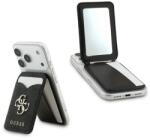 Cg mobile iPhone 12 Guess PU 4G MIRROR kártyatartó kitámasztó, MagSafe, Fekete