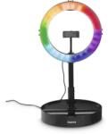 Hama LED Лампа със статив "SpotLight FoldUp RGB 102" LED-RGB, комплект за смартфон, сгъваема (HAMA-04665) - Allstore