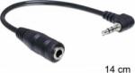 Delock Cablu audio Delock Stereo 2.5 mm T in unghi la 3.5 mm M 14 cm (65397)