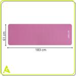ActiGet Edzőszőnyeg 183x61x1cm hordpánttal - Rózsaszín (ACT0018)