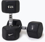 Nike Strength Gantera cauciucată Nike Strength Hex Dumbbell 17, 5 kg black/white