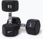 Nike Strength Gantera cauciucată Nike Strength Hex Dumbbell 15 kg black/white