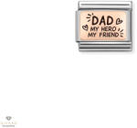 NOMINATION "9K Rosé Apa a hősöm, a barátom" charm - 430111-13