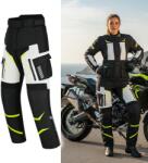 W-TEC Női motoros nadrág W-TEC Warao Lady, elasztikus bordázott panelek, AirVent System, poliuretán CE térdvédő fekete-fluo XS (29358-XS)
