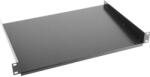 Lanberg 19" 1U 450/600/800mm rack polc fekete (AK-1008-B) (AK-1008-B)