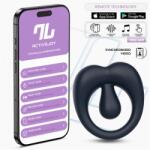 InToYou App Series Kenny Silicone Rechargeable Clit Vibrating Ring with App Bight Blue