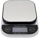 HDWR Konyhai mérleg, maximális terhelhetőség 5 kg-ig, mérési pontosság 0, 1 g-ig, elemmel működő - 2xAAA, nagy teherbírású mérleg, mértékegység átalakítás, automatikus kikapcsolás, lemerülés jelző, háztart