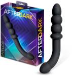 AfterDark Velor Double Anal Massager Silicone Black Dildo