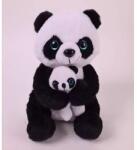 QX Figurină de pluș panda cu pui - 20 cm (810178)