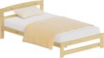 TEMPO KONDELA Ágy ágyráccsal, természetes, 120x200, AZRA