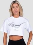 GymBeam Дамска къса тениска Earned White M
