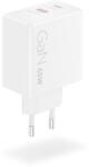 Lenovo Dual USB-C 65W GaN Charger v2 fehér (G0A6065WEU) (G0A6065WEU)