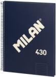 MILAN Caiet A4 80 File DR Spira Milan Roz 430 57142E80P3 (57142E80B)