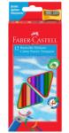 Faber-Castell Creioane Colorate 12 Culori+ascutitoare Eco Faber Castell (CCFB12)