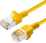 MicroConnect V-FTP6A0015Y-SLIM hálózati kábel Sárga 0, 15 M Cat6a U/FTP (STP) (V-FTP6A0015Y-SLIM) (V-FTP6A0015Y-SLIM)