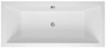 M-Acryl Sabina fehér színű egyenes akril kád 160x75 kádlábbal és peremrögzítővel (12383)