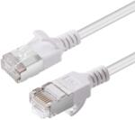 MicroConnect V-FTP6A0015W-SLIM hálózati kábel Fehér 0, 15 M Cat6a U/FTP (STP) (CAT6A U-FTP Slim, LSZH, 0.15m) (CAT6A U-FTP Slim, LSZH, 0.15m)