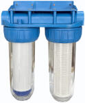 Nature Water Sistem filtrare apa 10 inch filet 1 dublu corp Nature Water (41689302068) Filtru de apa bucatarie si accesorii