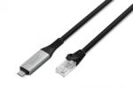 ASSMANN Cablu de retea USB 3.2 type C la RJ45 CAT 6A S/FTP LSOH 15m, Digitus AK-300601-150-S (AK-300601-150-S)