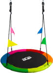AGA Cerc de leagăn suspendat 120 cm Șase culori cu steaguri (MR1120Flag-6C) Leagan