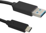 Qoltec 50492 USB 3.0 A-C összekötő kábel 1.5m - Fekete (50492) (50492)