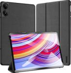 Dux Ducis DOMO tok álló, bőr hatású (aktív FLIP, oldalra nyíló, TRIFOLD, asztali tartó, textil minta) FEKETE Xiaomi Redmi Pad Pro (GP-164655) (6934913006801) (6934913006801)