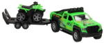 Kidsglobe Terepjáró trailerrel és Quaddal 29 cm (510220) (510220)