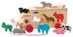 Woodyland - Állatos formaberakó fa teherautó (91199) (W91199)