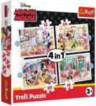 Puzzle Minnie és barátai 4 az 1-ben 12, 15, 20, 24 db-os Trefl (159643) (34355)