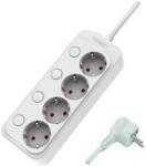 UltraTech UT-EK43P dugaljanként kapcsolható hosszabbító, 4-es, 3m, 3×1, 5mm2 vezetékkel