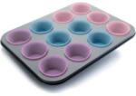 ibili 12 muffinhos formázó / 12 darabos muffinsütő forma 39x27 cm + 12 papírkosárka - Ibili (827000)