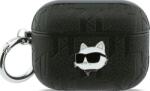 Karl Lagerfeld Husă Karl Lagerfeld Monogram Choupette Head pentru AirPods Pro 3 neagră