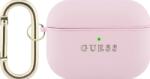 Guess Grained Classic Logo Hook husă pentru AirPods Pro 3 roz (GUAP3PGUGMP)