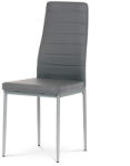  Étkezőszék szürke színben, ökobőr kárpittal DCL-377 GREY (artDCL-377-GREY)
