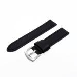  Karóra szíj, sportos varrott dizájn, fekete ezüst színű, mérete: 85+125 / 22 mm XL (6565-9)