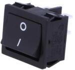 SCI Comutator cu retinere 2 pozitii ON-OFF 6A /250VAC 22x19.6 mm negru SCI R13-33A-02-BB-2D (R13-33A-02-BB-2D)