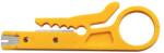  Cleste pentru dezizolat cabluri COAXIAL /UTP /FTP /SFTP galben (EL-799) Cleste
