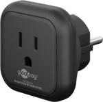 Goobay Adaptor de alimentare tip F CEE 7/4 - mama America Japonia tip B NEMA 5-15 3pini 15A Goobay 45350 (45350)